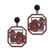 South Carolina Gamecocks Football Mascot Earrings