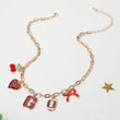Georgia Bulldogs Football Cherry Bow Charm Necklace