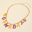 LSU Football GAMEDAY Word Charm Necklace