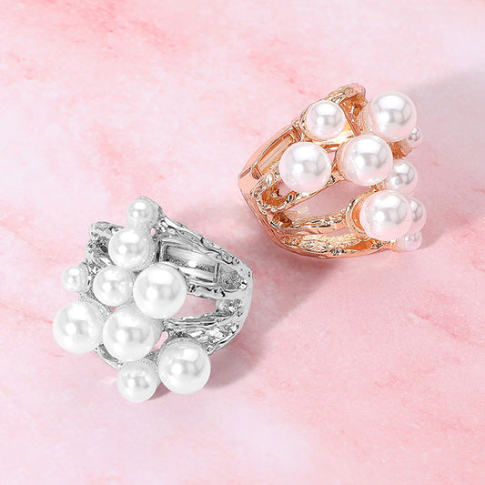 Pile of Pearls Gold Cluster Ring