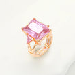 Ariana Faceted Cut Crystal Statement Ring