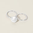 Sterling Silver Dipped Pearl Two Finger Ring
