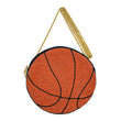 Seed Beaded Basketball Crossbody Bag Handbag