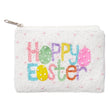 HAPPY EASTER Pearl Beaded Mini Pouch Bag