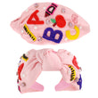 TEACHER ABC Pink Beaded Crystal Top Knot Headband