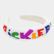 Pickleball Colorful Seed Beaded Headband