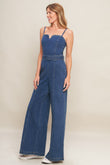 EXPERT SWEETNESS DENIM JUMPSUIT