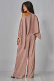 LEISURELY LUXE PANTS SET IN MOCHA