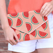 Watermelon Slices Beaded Crossbody Clutch Summer Handbag