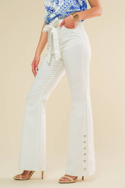 FOREVER YOUR GIRL WHITE DENIM PANTS