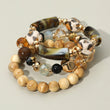 Bar & Bead 3PC Stack Bracelets Set