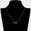 Golf Heart Script Pendant Necklace