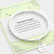 Teachers Prayer Apple Charm Stretch Bracelet