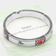 BEST TEACHER EVER Message Stretch Bracelet