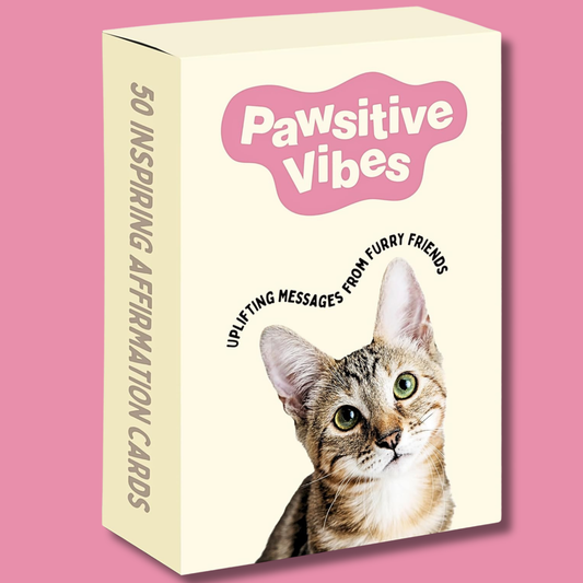 Pawsitive Vibes Inspirational Cat Cards