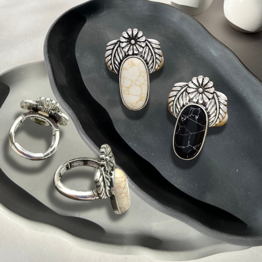 Desert Day & Night Stone Ring