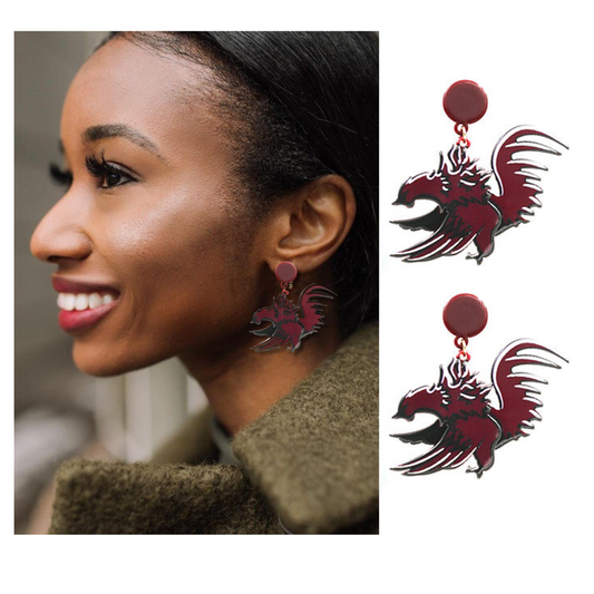 South Carolina Gamecocks Football Team Acrylic Earrings