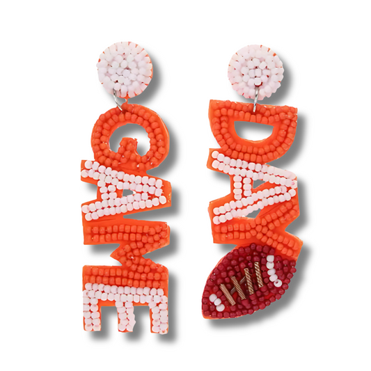 Tennessee Vols Football GAME DAY Beaded Earrings