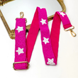 Pink Cowgirl Star Beaded Crossbody Bag Strap