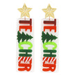 Teacher Christmas Holiday Acrylic Earrings