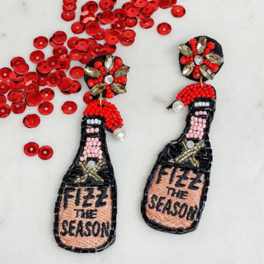 Christmas FIZZ The Season Beaded Drop Earrings