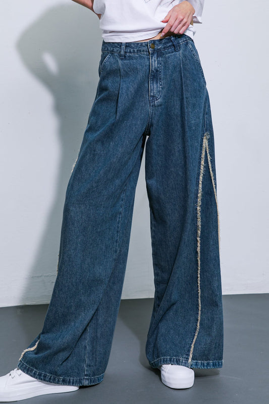 ALL OR NOTHING WASHED DENIM JEANS