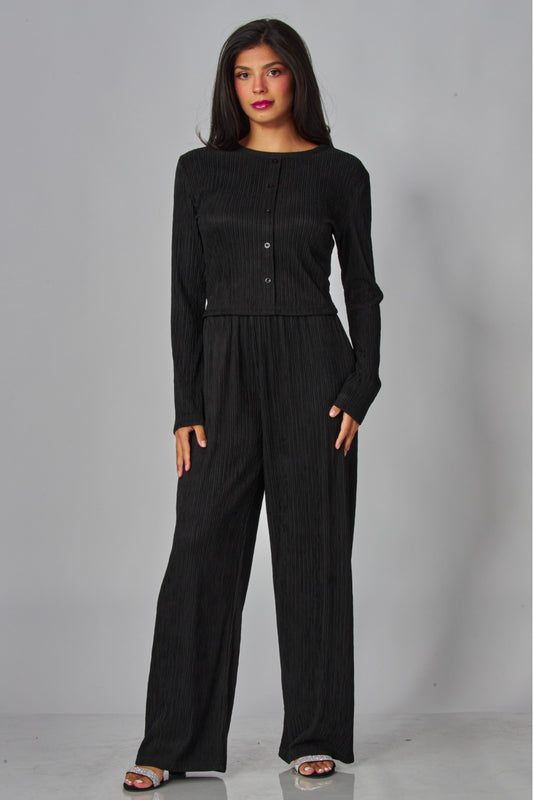 LICENSE TO LOUNGE PANTS SET IN BLACK