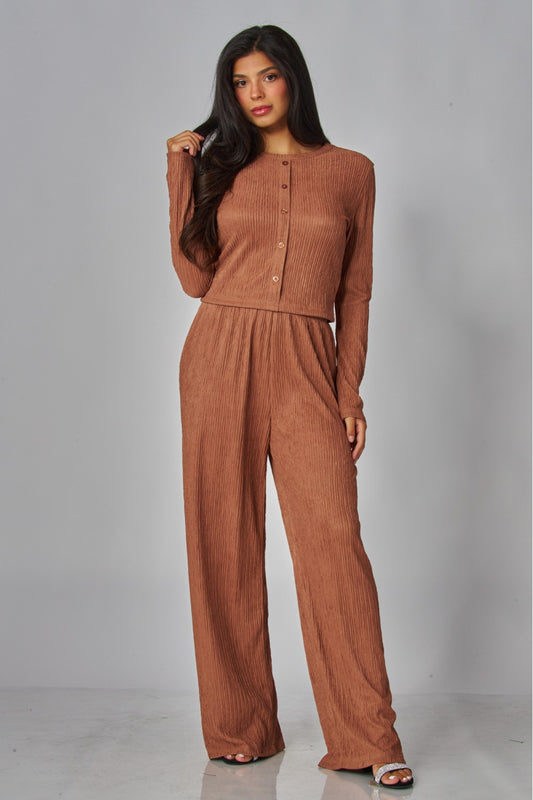 LICENSE TO LOUNGE PANTS SET IN SIENNA