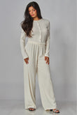 LICENSE TO LOUNGE PANTS SET IN IVORY