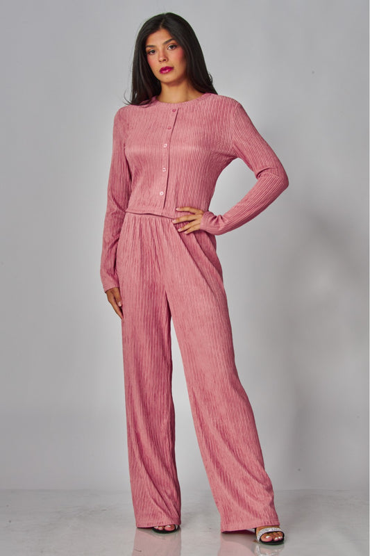 LICENSE TO LOUNGE PANTS SET IN PINK