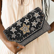 Starry Eyed Seed Beaded Crossbody Clutch Handbag