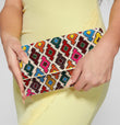 Modern Marrakesh Bohemian Seed Beaded Clutch Bag Crossbody Handbag