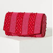 Fuchsia Pink Beaded Small Crossbody Chain Clutch Bag Handbag