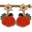 Pumpkin Spice Season Fall Theme Beaded Earrings