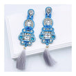 Carolina Surf French Soutache Artisan Made Statement Earrings