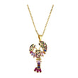 Lobster Shaped Cubic Zirconia Swarovski Crystal Necklace