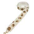 Gold Leopard Beaded Crossbody Bag Strap